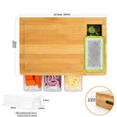 Bamboo cutting board with rasps set