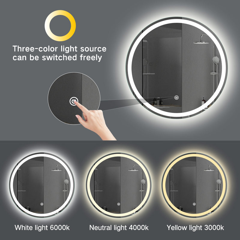 Mirrora LED mirror with dimming function 60 cm