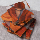 Elegant epoxy resin coasters