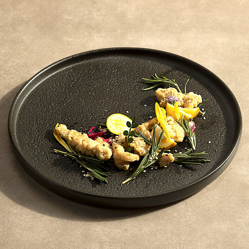 Arezzo tableware set complete Black 16 pieces