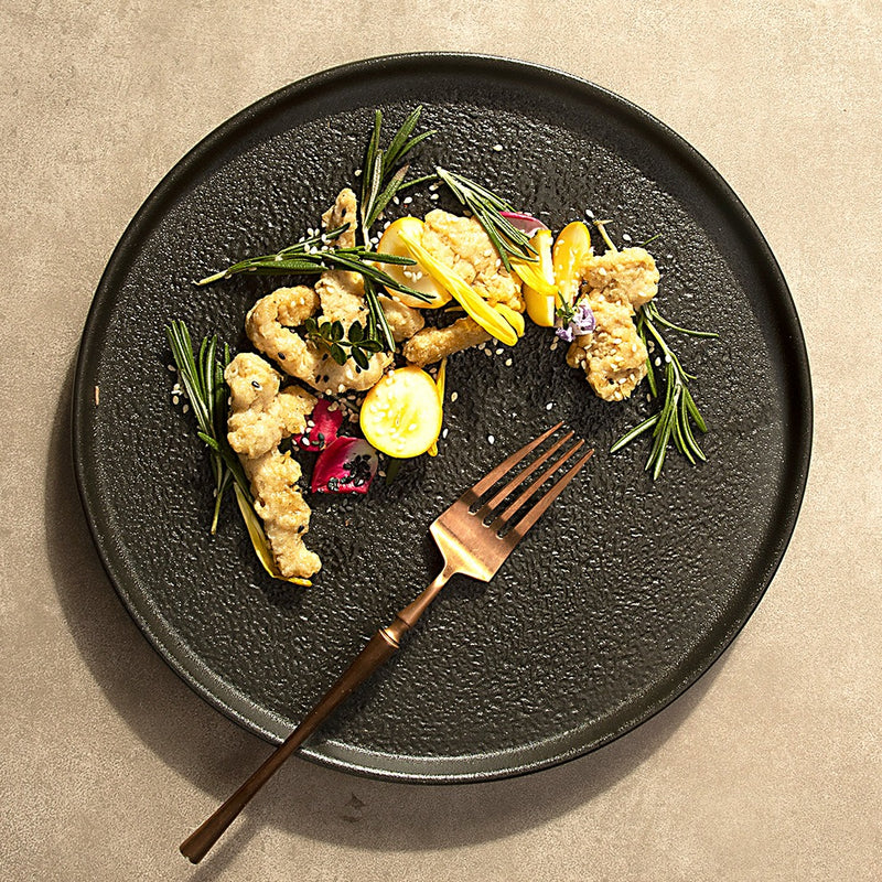 Arezzo tableware set complete Black 16 pieces