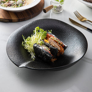 Arezzo tableware set complete Black 16 pieces