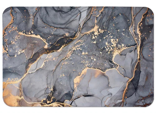 Notre tapis de salle de bain effet marbre