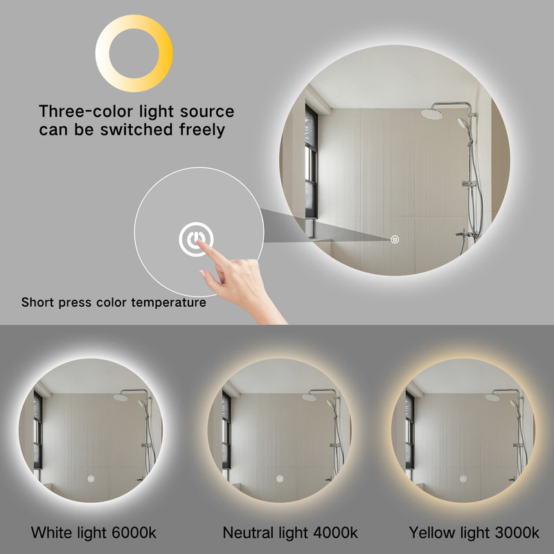 Mirrora miroir LED avec fonction variation 100cm