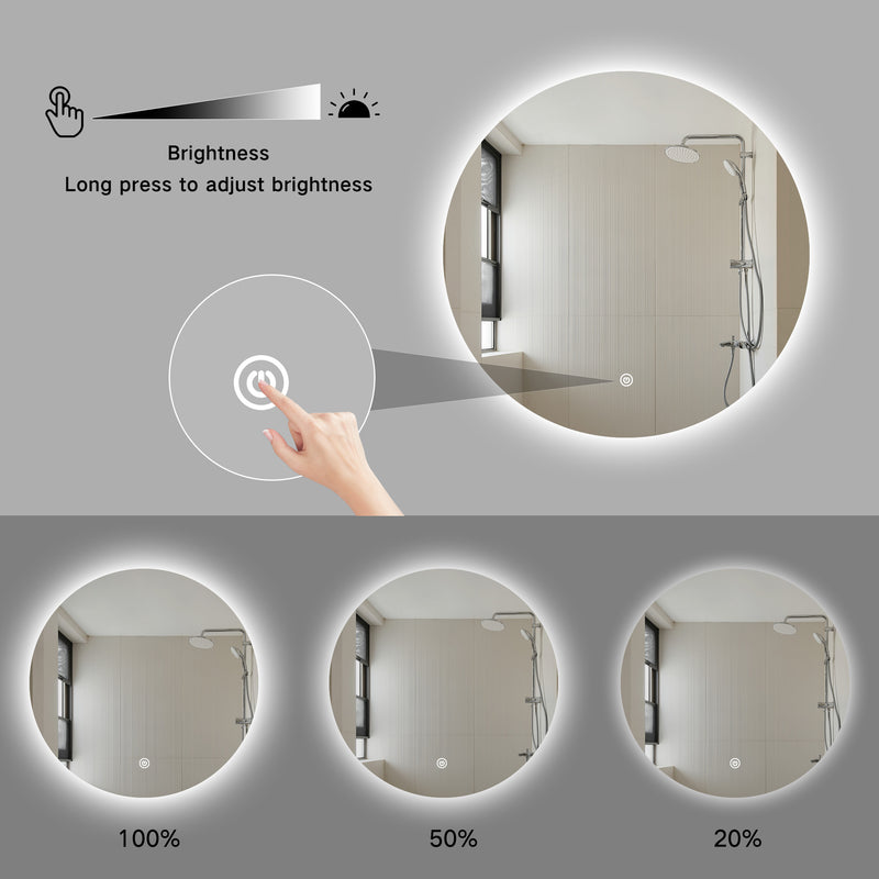 Mirrora miroir LED avec fonction variation 100cm