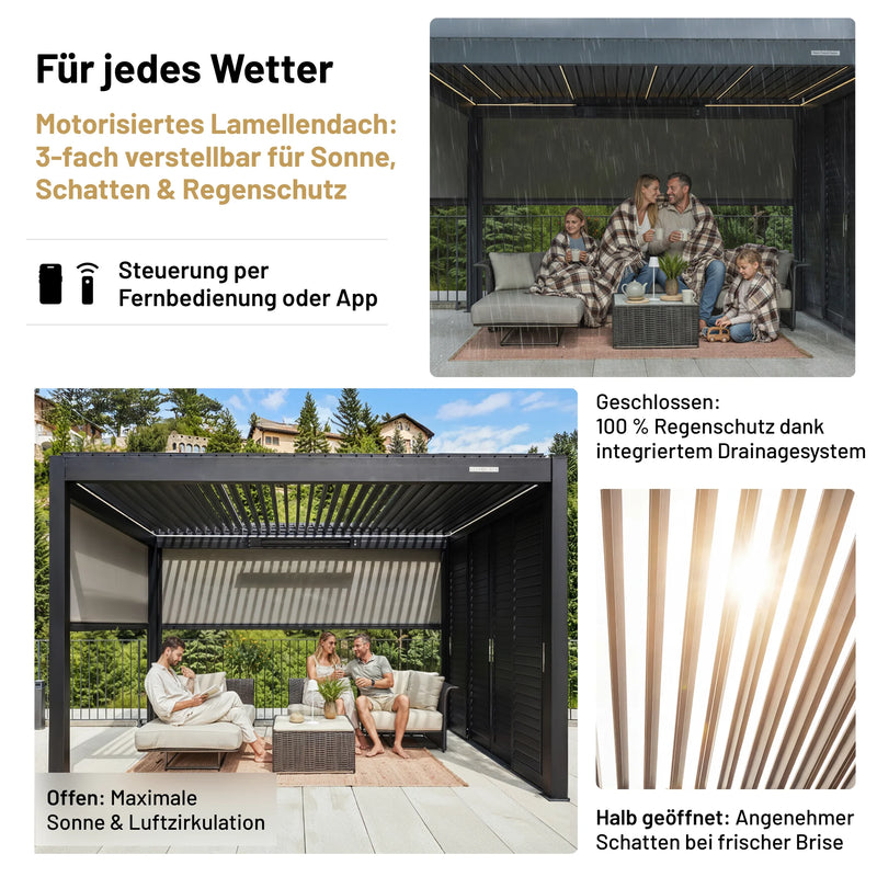 SkyPergola SkyMotion LED Pergola en aluminium