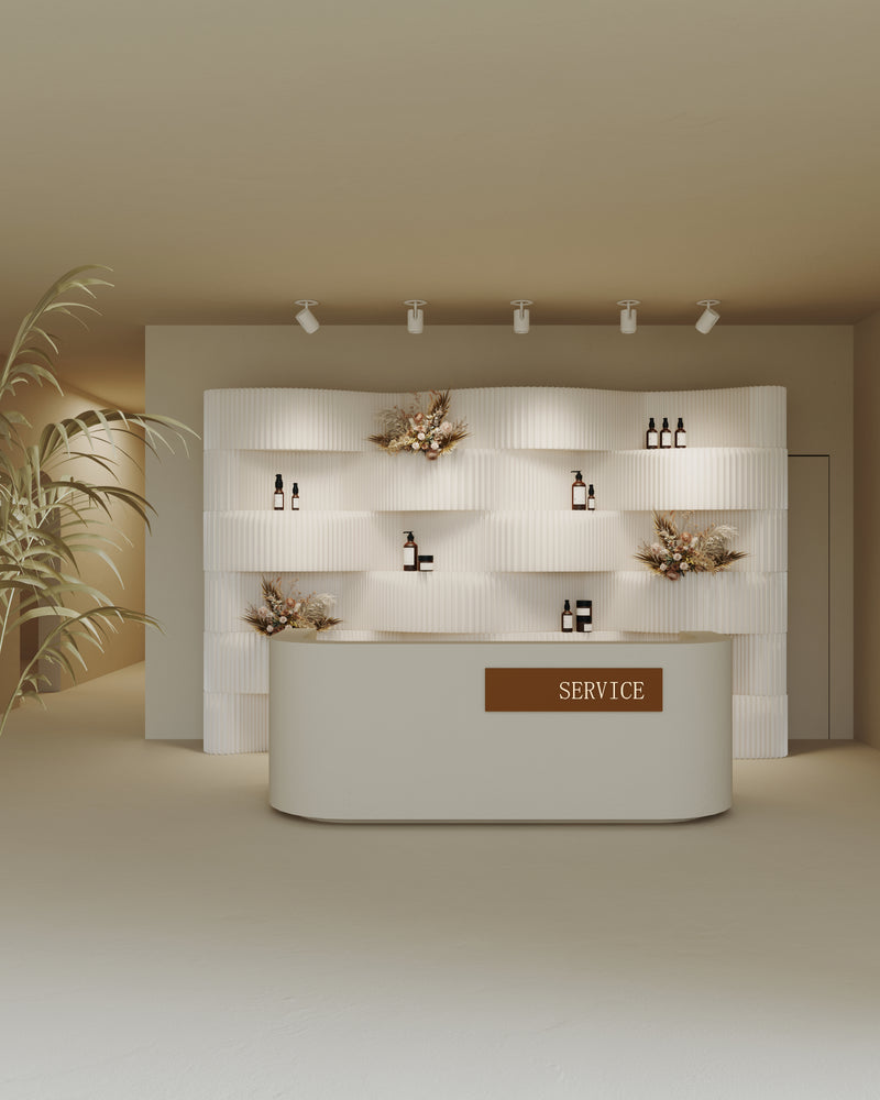 iPaper Wave Cloison Étagère 228cm x 300cm