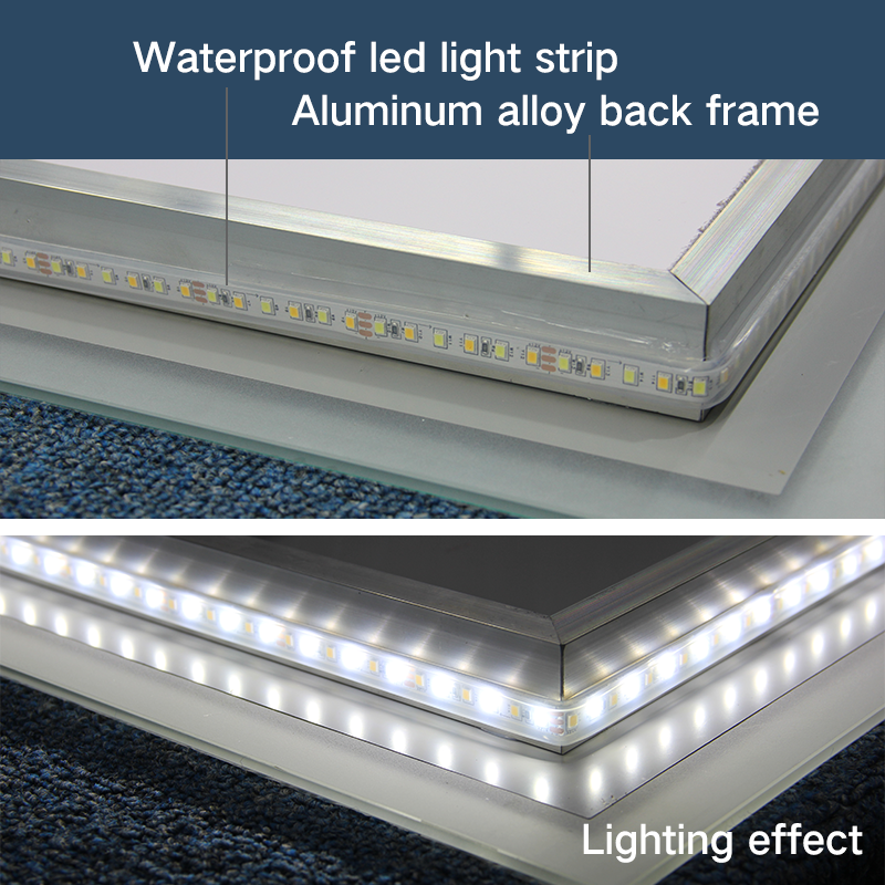 Mirrora Miroir LED haut de gamme avec toutes les fonctions 180 cm x 80 cm