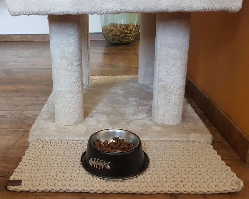 Tapis pour gamelle pour chiens et chats - Eucalyptus