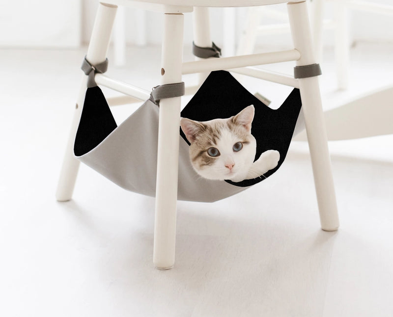 Hamac pour animaux domestiques et rangement noir