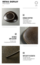 Assiette brune de Vaisselle de Venise