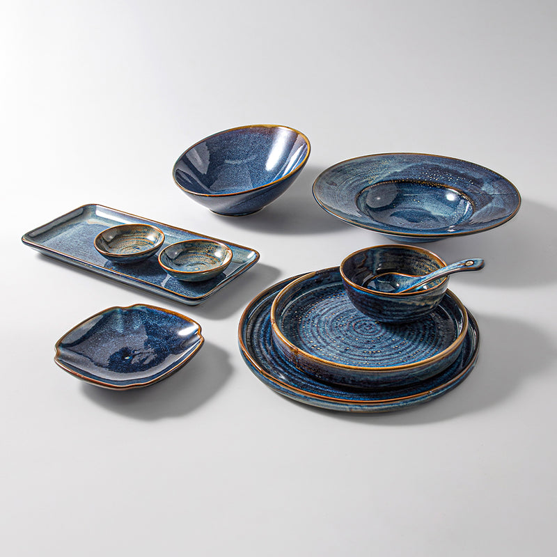 Mykonos set de vaisselle, y compris set de sauces complet 40 pièces