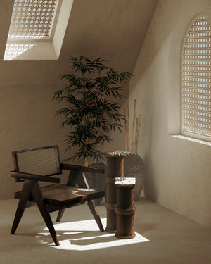 iPaper Bambou Table haute Marron