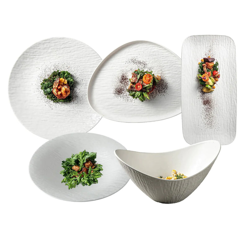 Verona Set de vaisselle complet Blanc 20 pièces