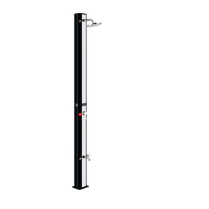 Douche de pluie chauffée Outdoor Argent