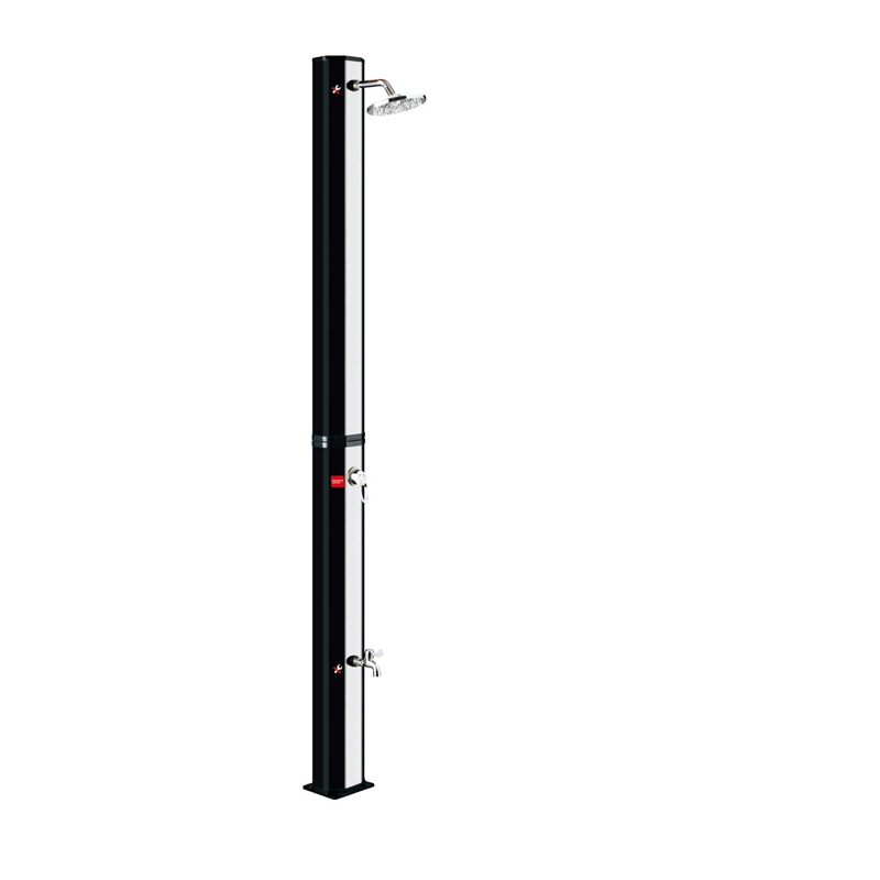 Douche de pluie chauffée Outdoor Argent