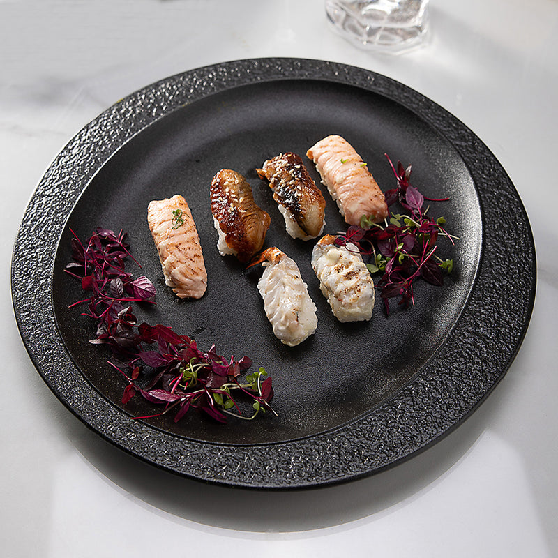 Arezzo Set de vaisselle complet noir 16 pièces