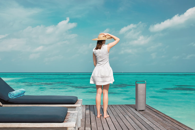 Escape P9 Haut-parleur 360° Résistant à l'eau Beige