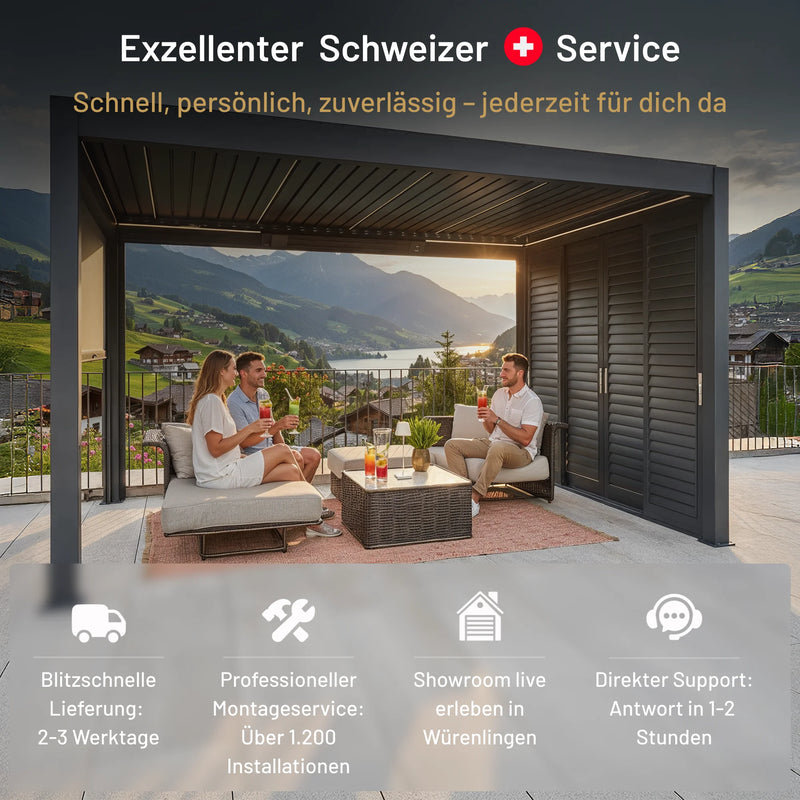 Pergola in alluminio SkyPergola SkyMotion LED