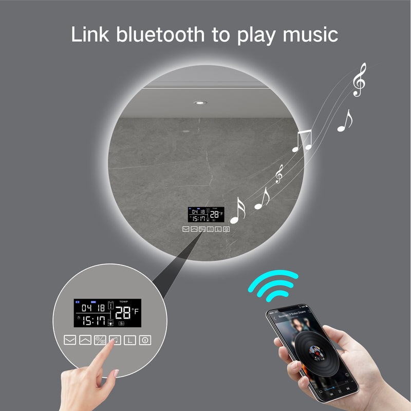 Specchio LED Mirrora con tutte le funzioni 60 cm