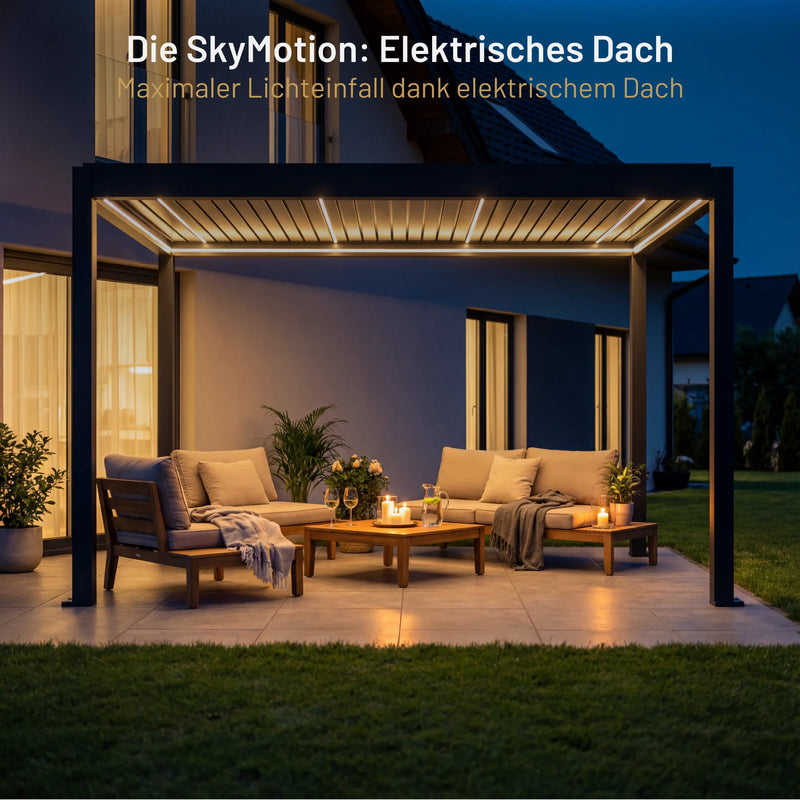 Pergola in alluminio SkyPergola SkyMotion LED