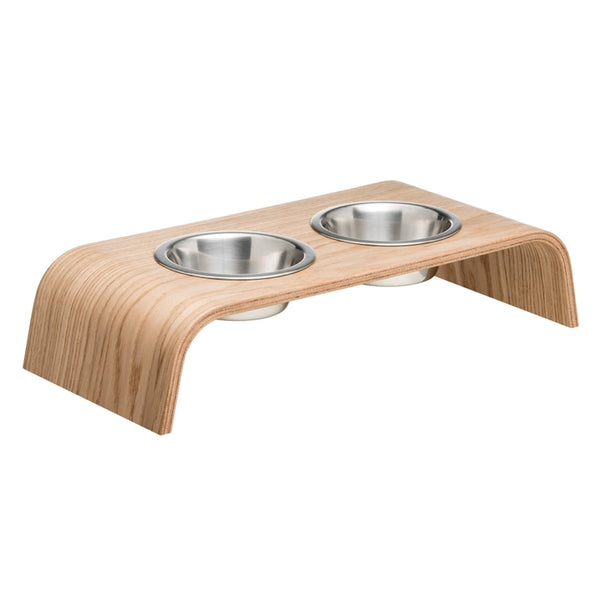 Supporto in legno rialzato per cani e gatti
