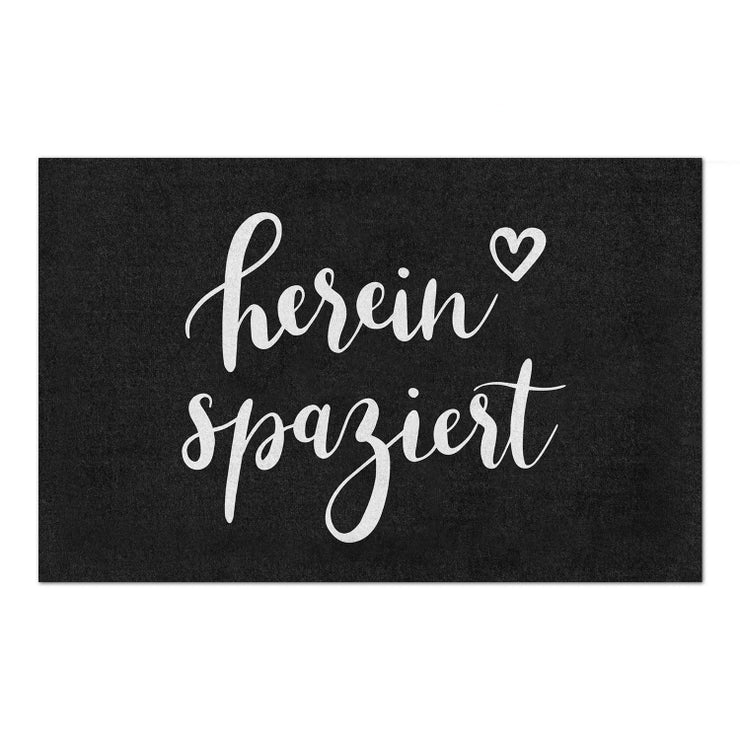 Zerbino lavabile Hereinspaziert nero 75cm x 45cm