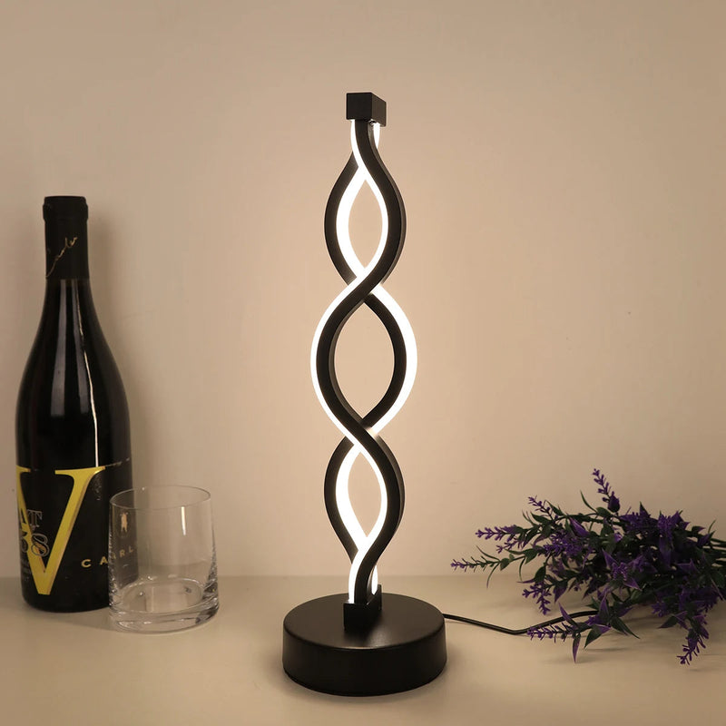 Luci di Spirale Moderna - Lampada da comodino