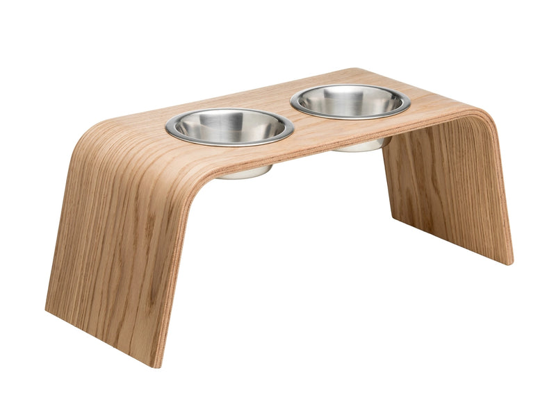 Supporto in legno rialzato per cani e gatti