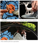 Fontana per interni AquaLuxe con anello LED ed effetto nebbia