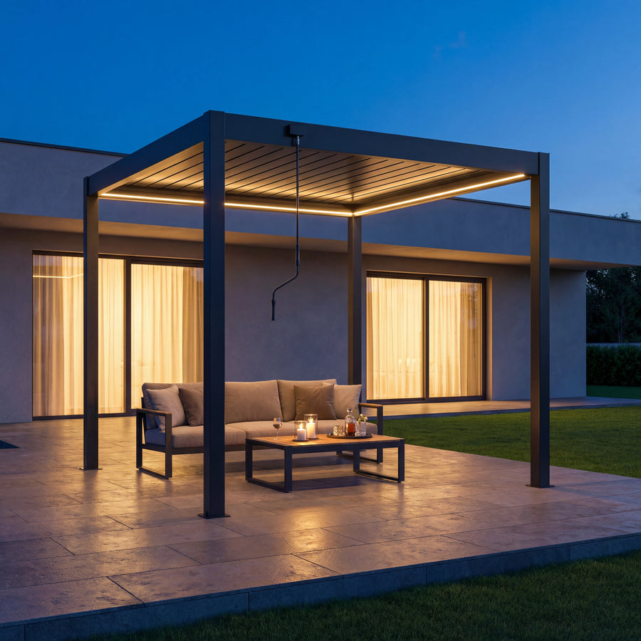 Pérgola Aluminio LED 3m x 3m