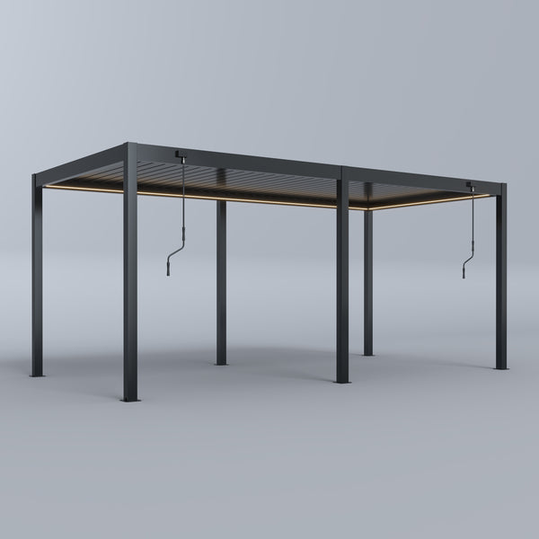 Modello da esposizione: Pergola in alluminio SkyLite ECO LED 3m x 6m