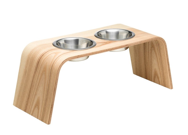 Supporto in legno rialzato per cani e gatti