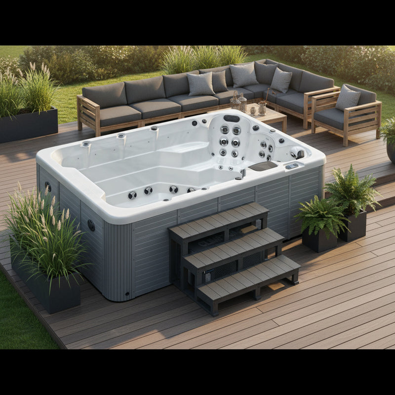 Gradini di accesso alla piscina