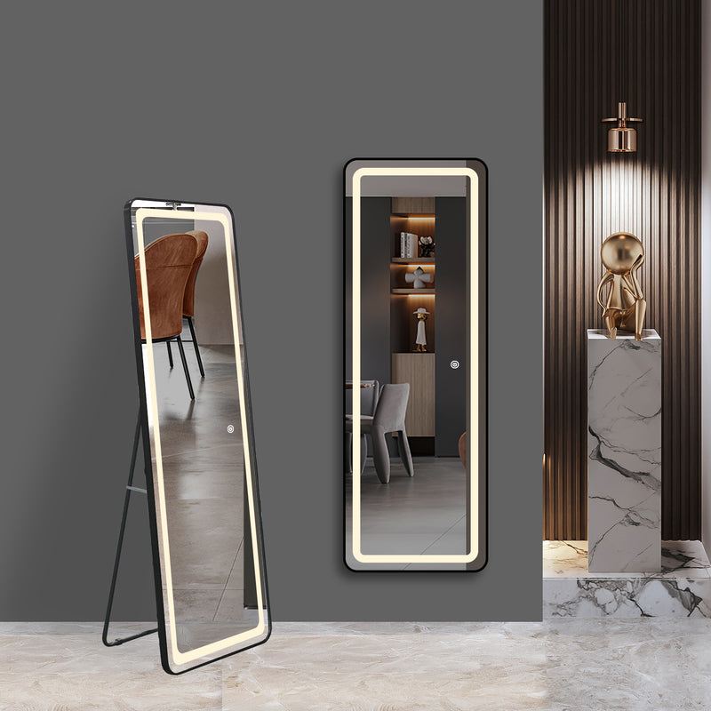 Specchio verticale Mirrora con LED