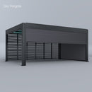 Tenda a rullo laterale a pergola Sky