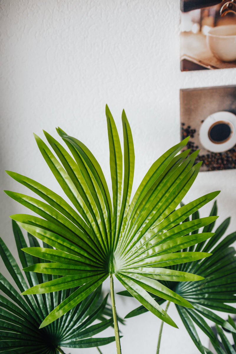 Planta artificiale Palmito Chamaerops Humilis 140 cm