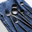 Set di posate Verona nero 16 pezzi