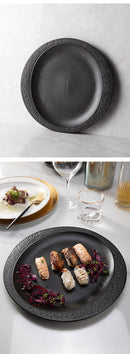 Set di stoviglie Arezzo completo nero 16 pezzi